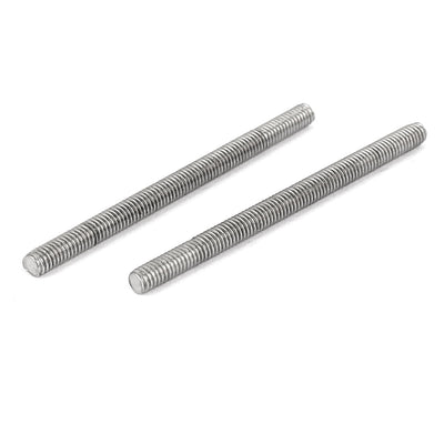 Harfington Uxcell M4 x 60mm 304 Stainless Steel Fully Threaded Rod Bar Studs Hardware 10 Pcs