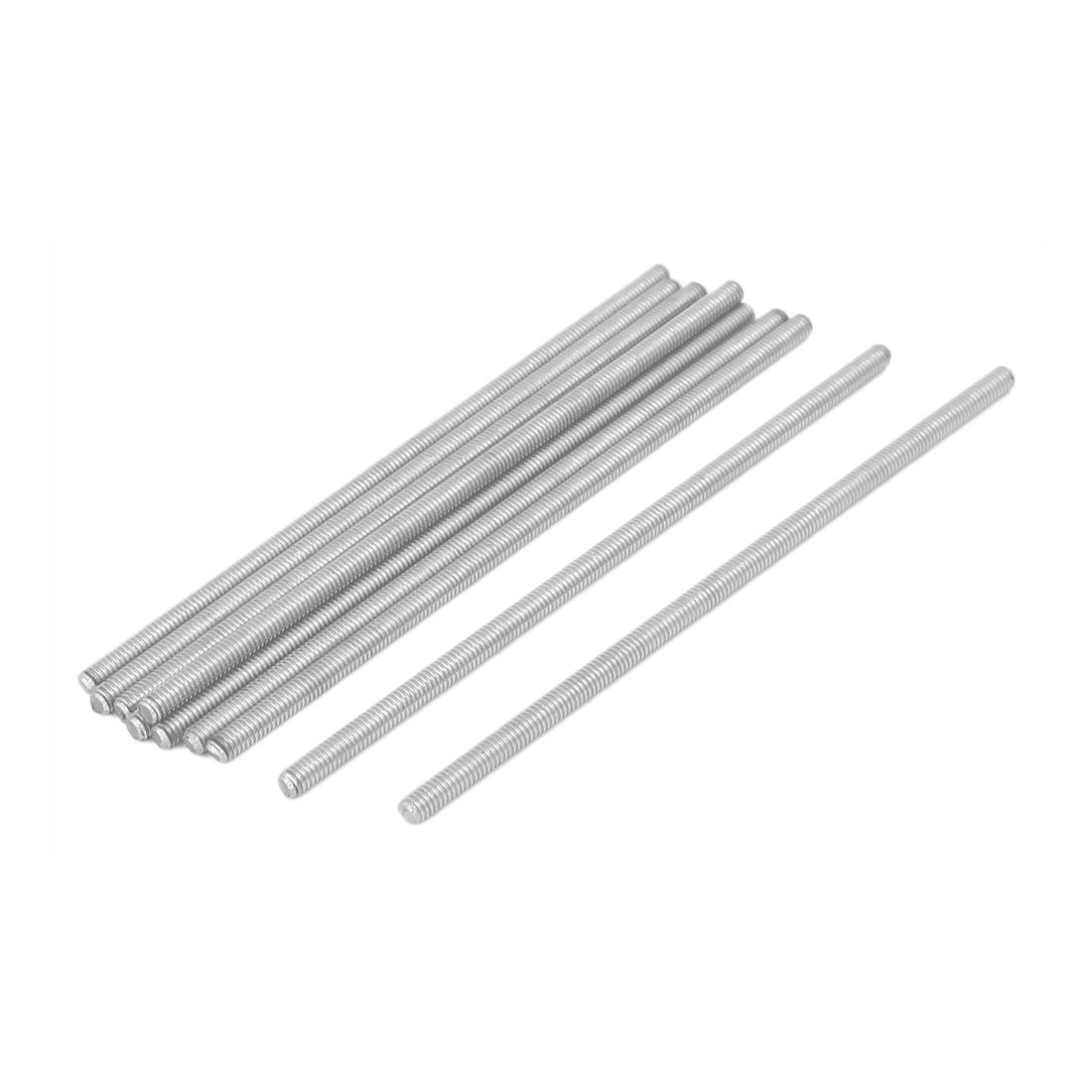 uxcell Uxcell M4 x 110mm 304 Stainless Steel All Threaded Rod Bar Studs Fastener 10 Pcs