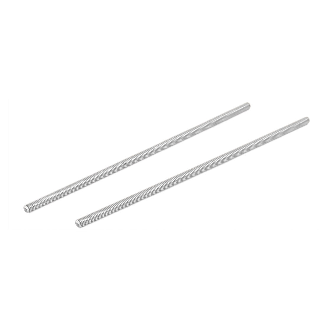 uxcell Uxcell M4 x 130mm 0.7mm Pitch 304 Stainless Steel Fully Threaded Rod Bar Studs 10 Pcs