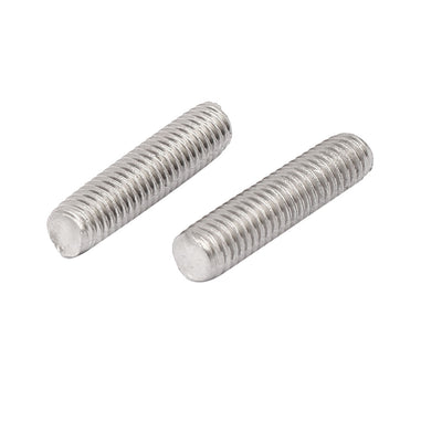 Harfington Uxcell M5 x 20mm 304 Stainless Steel Fully Threaded Rod Bar Studs Silver Tone 50 Pcs