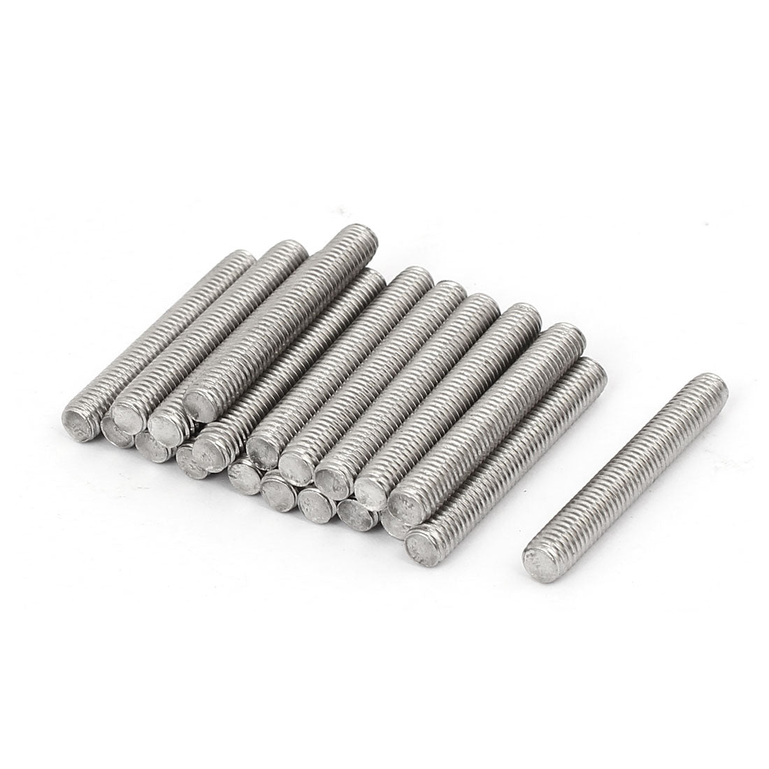 uxcell Uxcell M5 x 35mm 304 Stainless Steel Fully Threaded Rod Bar Studs Fasteners 20 Pcs