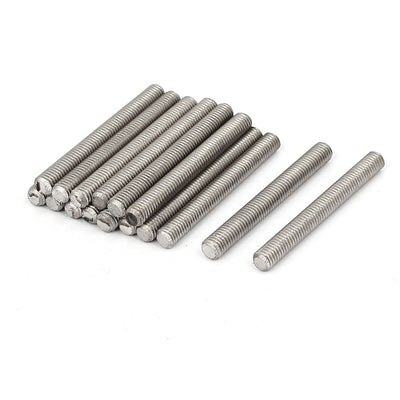 Harfington Uxcell M5 x 45mm 304 Stainless Steel Fully Threaded Rod Bar Studs Hardware 20 Pcs