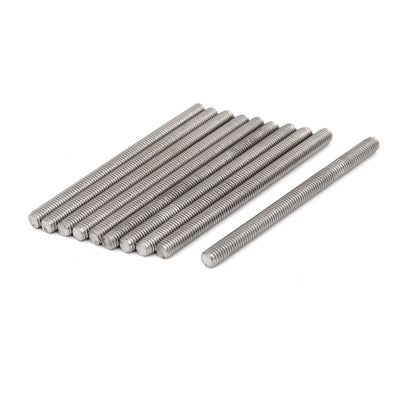 Harfington Uxcell M5 x 70mm 304 Stainless Steel Fully Threaded Rod Bar Studs Fasteners 10 Pcs