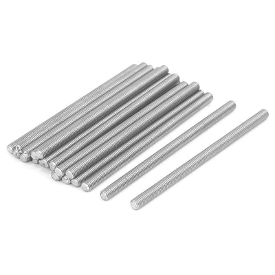 Harfington Uxcell M5 x 90mm 304 Stainless Steel Fully Threaded Rod Bar Studs Fasteners 20 Pcs