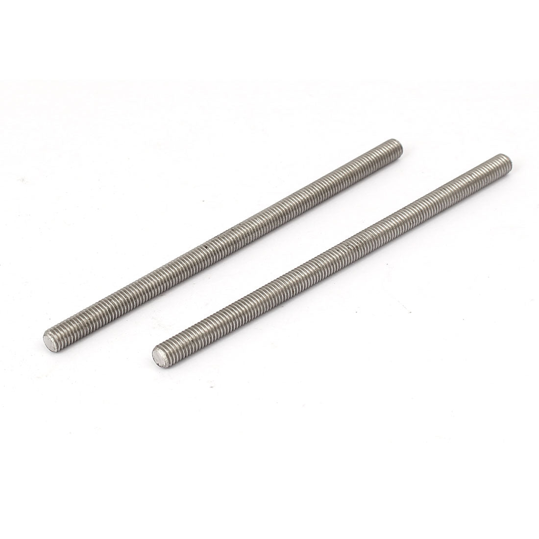 uxcell Uxcell M5 x 100mm 0.8mm Pitch 304 Stainless Steel Fully Threaded Rod Bar Studs 10 Pcs