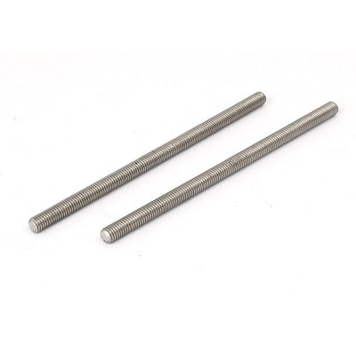 Harfington Uxcell M5 x 100mm 0.8mm Pitch 304 Stainless Steel Fully Threaded Rod Bar Studs 10 Pcs