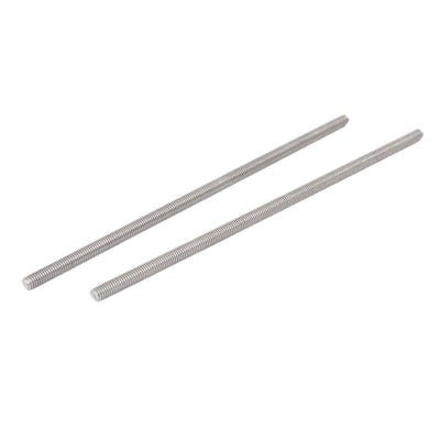 Harfington Uxcell M5 x 150mm 304 Stainless Steel Fully Threaded Rod Bar Studs Hardware 10 Pcs