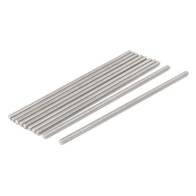 Harfington Uxcell M5 x 160mm 304 Stainless Steel Fully Threaded Rod Bar Studs Fasteners 10 Pcs