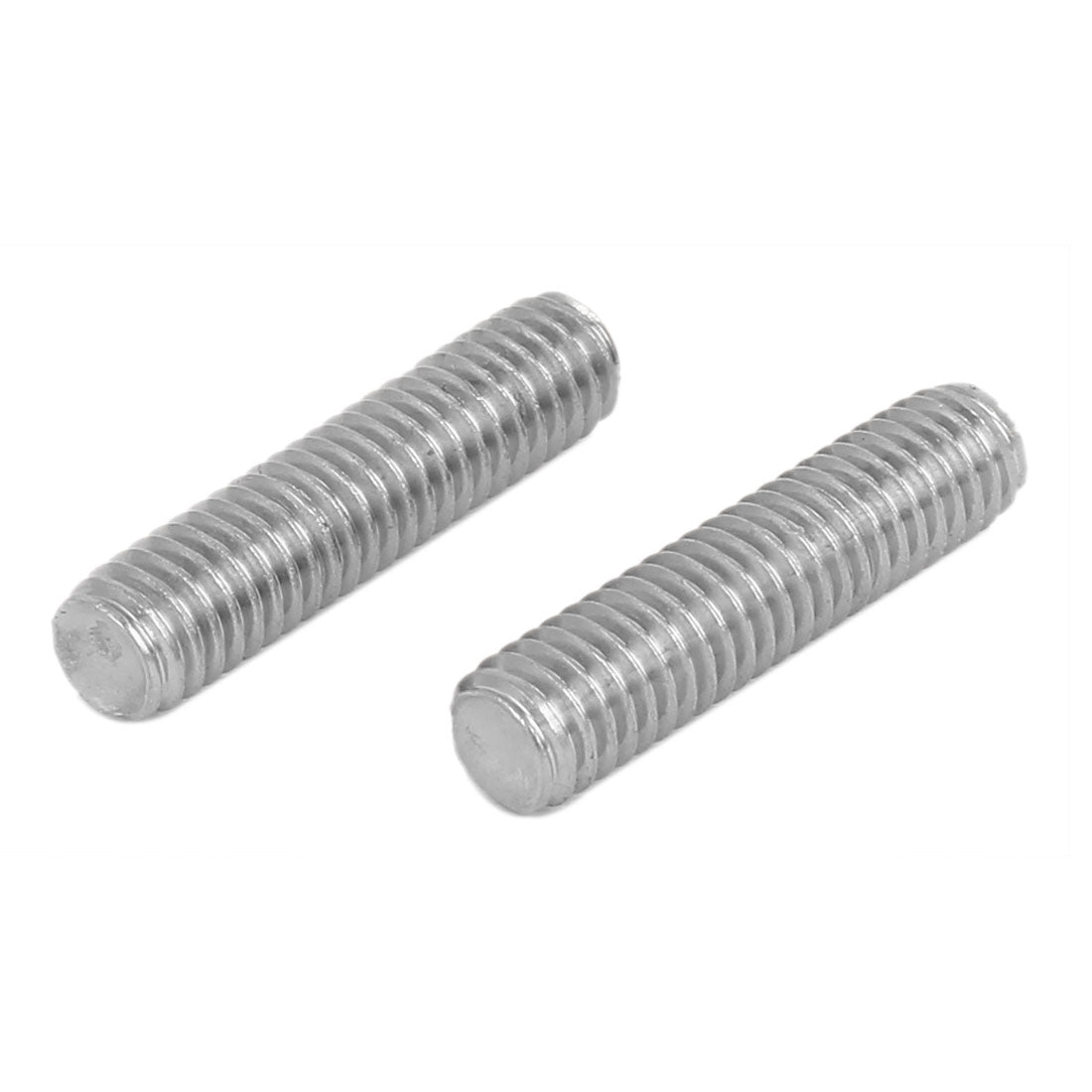 uxcell Uxcell 20Stk. 304 Edelstahl volle Gewindestange Stehbolzen Stange M6 x 25mm silbern de