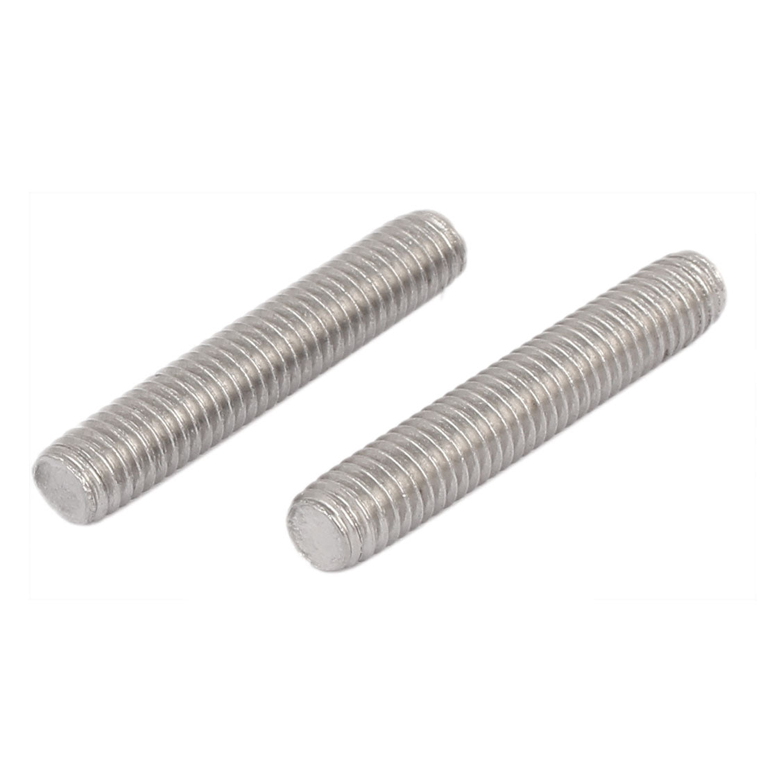 uxcell Uxcell M6 x 35mm Male Threaded 304 Stainless Steel Rod Bar Studs Hardware 20 Pcs