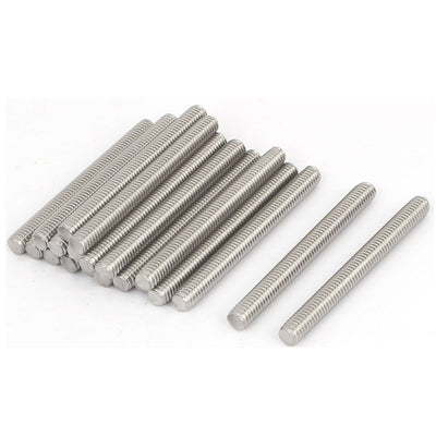 Harfington Uxcell M6 x 60mm 304 Stainless Steel Male Threaded Rod Bar Studs Fasteners 20 Pcs