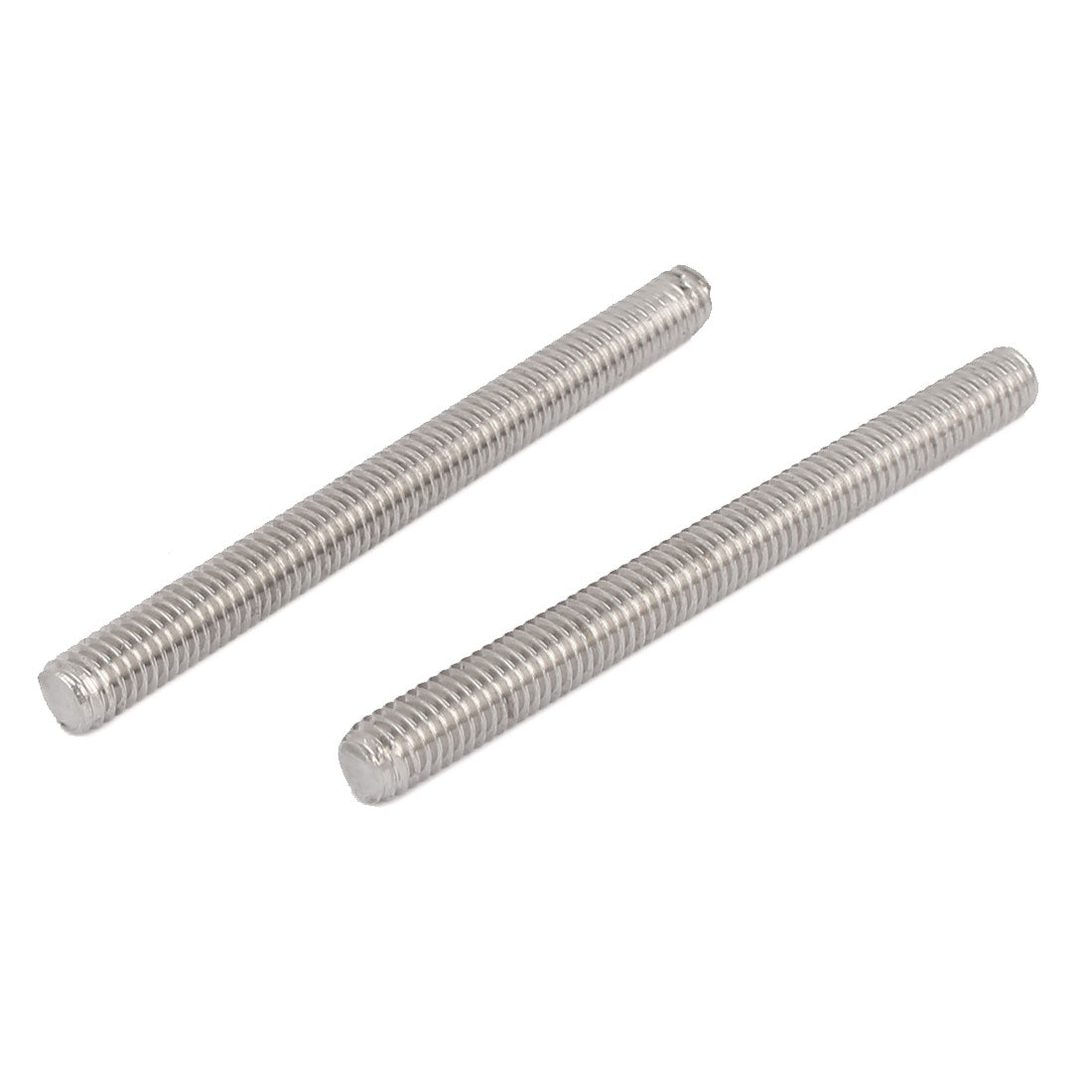 uxcell Uxcell M6 x 65mm 304 Stainless Steel Fully Threaded  Rod Bar Studs Silver Tone 10 Pcs