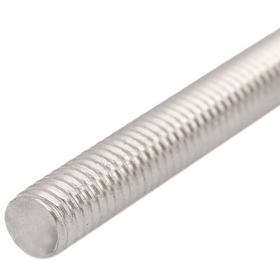 Harfington Uxcell M6 x 65mm 304 Stainless Steel Fully Threaded  Rod Bar Studs Silver Tone 10 Pcs