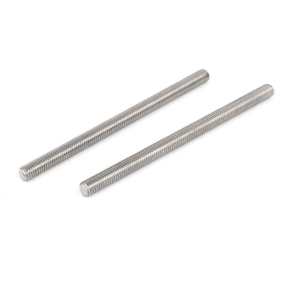 Harfington Uxcell 5stk M6 x 100mm 304 Edelstahl volle Gewindestange Bar Stange Stab Verschluss DE de