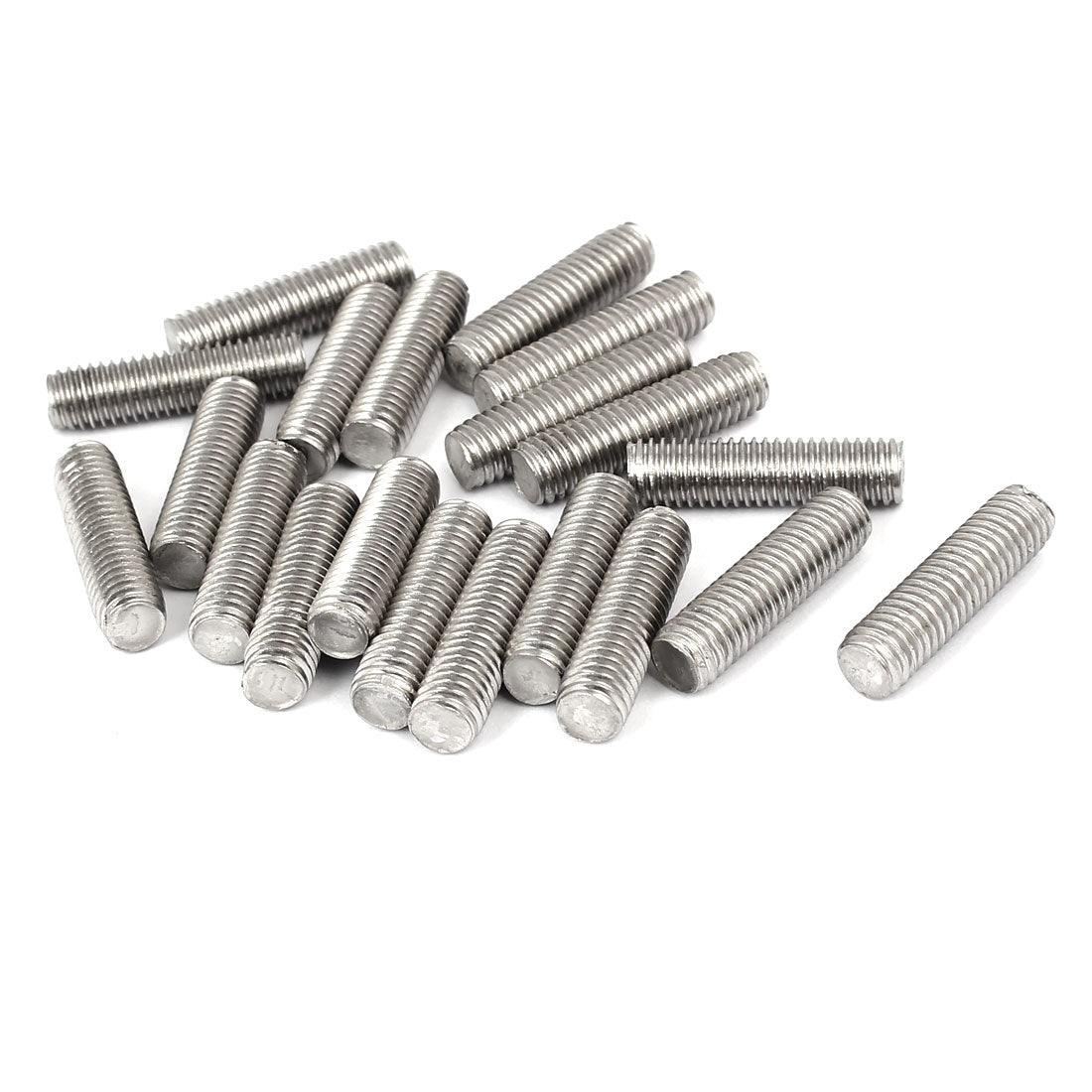 uxcell Uxcell M8 x 30mm 1.25mm Pitch 304 Stainless Steel Fully Threaded Rods Fasteners 20 Pcs