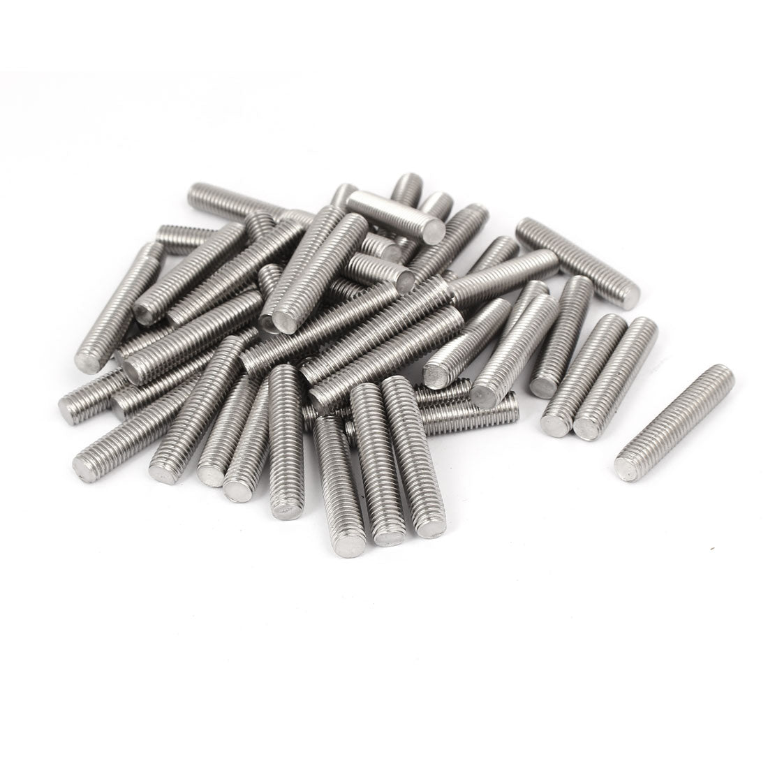 uxcell Uxcell M8 x 40mm 304 Stainless Steel Fully Threaded Rods Bar Studs Fasteners 50 Pcs