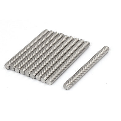 Harfington Uxcell M8 x 80mm 1.25mm Pitch 304 Stainless Steel Fully Threaded Rods Bar Studs 10 Pcs