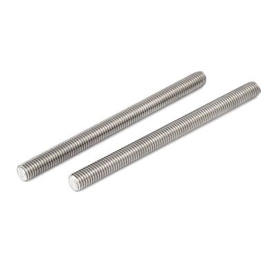 Harfington Uxcell M8 x 110mm 304 Stainless Steel Fully Threaded Rods Bar Studs Fasteners 5 Pcs