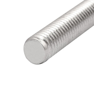 Harfington Uxcell M8 x 150mm 1.25mm Pitch 304 Stainless Steel Fully Threaded Rods Fasteners 5 Pcs