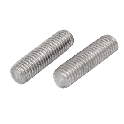 Harfington Uxcell M10 x 35mm 304 Stainless Steel Fully Threaded Rods Fasteners Silver Tone 10 Pcs