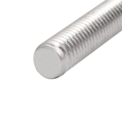 Harfington Uxcell M10 x 100mm 304 Stainless Steel Fully Threaded Rods Bar Studs Silver Tone 10 Pcs