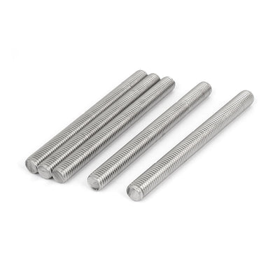 Harfington Uxcell M12 x 140mm Metric Right Hand Thread Fully Threaded Rod Stud Fastener 5PCS