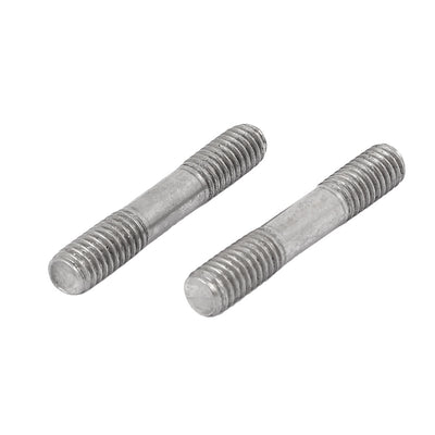 Harfington Uxcell M6x35mm 304 Stainless Steel Double End Threaded Stud Screw Bolt 50pcs