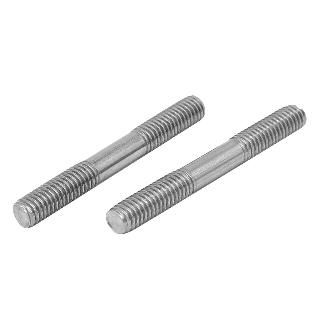 uxcell Uxcell 20 Stück Doppelend Gewindestift Schraube M6x50mm aus 304 Edelstahl