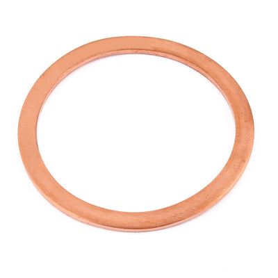 Harfington Uxcell 60mm x 50mm x 2mm Flat Ring Copper Crush Washer Sealing Gasket Fastener