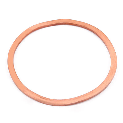 Harfington Uxcell 68mm x 60mm x 2mm Flat Ring Copper Crush Washer Sealing Gasket Fastener