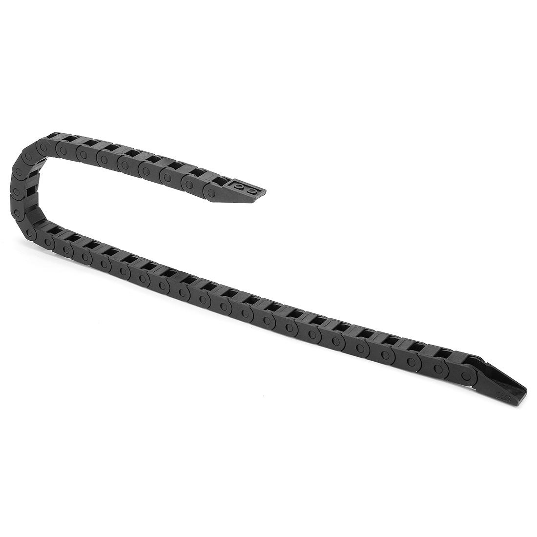 uxcell Uxcell R15 7mm x 7mm Internal Size Black Plastic Cable Wire Carrier Drag Chain 1M Length for CNC