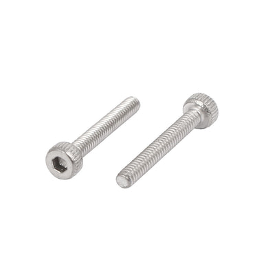 Harfington Uxcell M2x10mm 0.4mm Pitch 304 Stainless Steel Hex Socket Head Cap Screw DIN912 55pcs