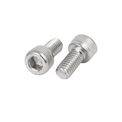 Harfington Uxcell M5 x 10mm Thread 304 Stainless Steel Hex Socket Head Cap Screw Bolt DIN912 80pcs