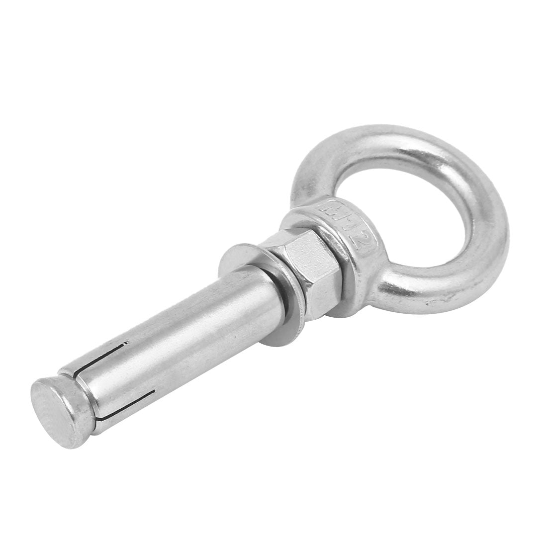 uxcell Uxcell M12x80mm 304 Stainless Steel Ring Lifting Sleeve Expansion Closed Hook Eye Bolt