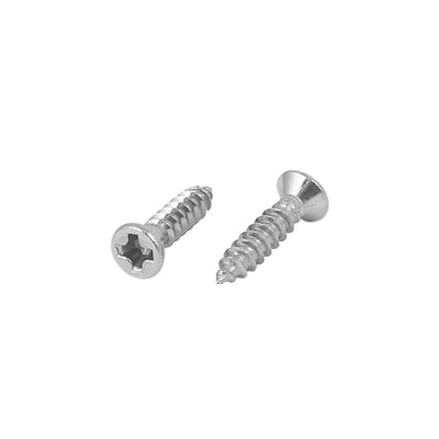 Harfington Uxcell M2.2 x 9.5mm 304 Stainless Steel Phillips Self Tapping Screws Fasteners 100 Pcs