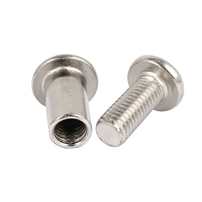 Harfington Uxcell 10Stk.M8x20mm Metall Kreuz Senkkopfschrauben Bolzen Dübel Eimer Muttern