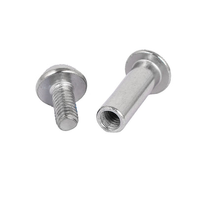 Harfington Uxcell 8mmx35mm Metal Hex Socket Cap Head Screw Bolt Fastener Dowel Barrel Nut 10 Pcs