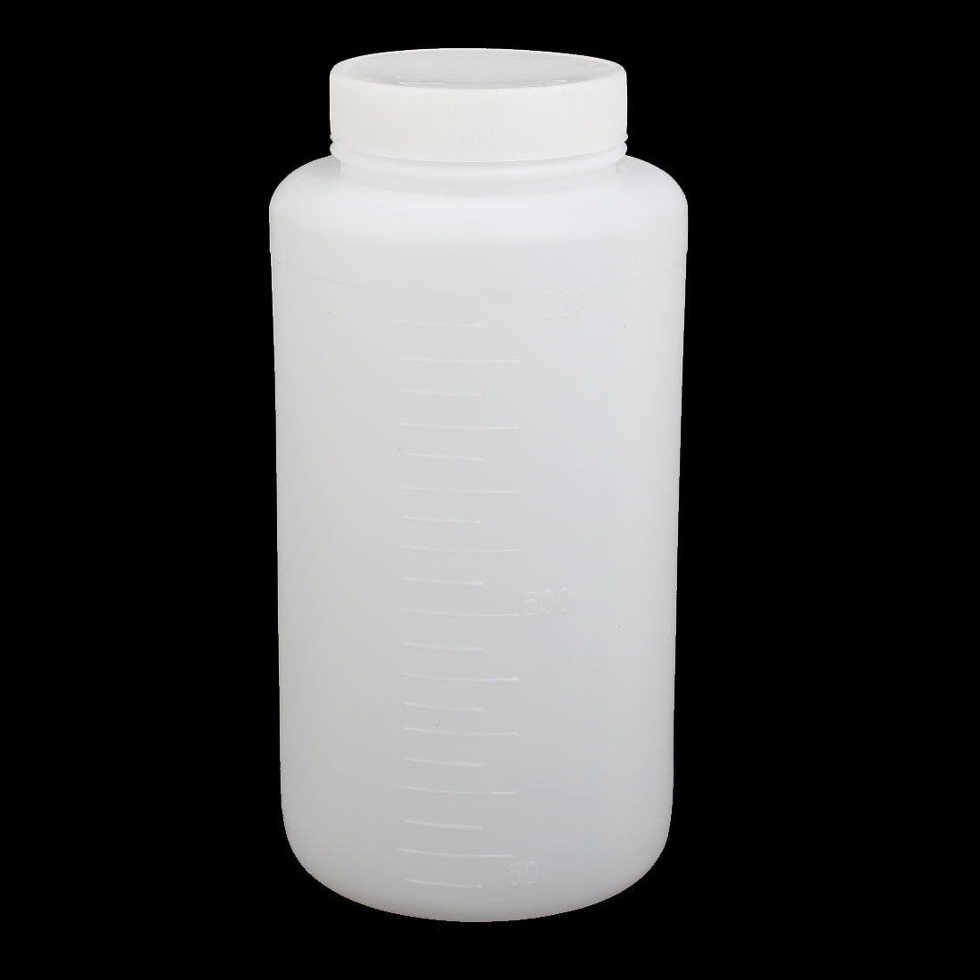 uxcell Uxcell 10 Stk. Kunststoff Flasche 1000ml HDPE Kunststoff Rund Flasche 90mmx180mm Weiß