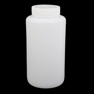 Harfington Uxcell 10 Stk. Kunststoff Flasche 1000ml HDPE Kunststoff Rund Flasche 90mmx180mm Weiß