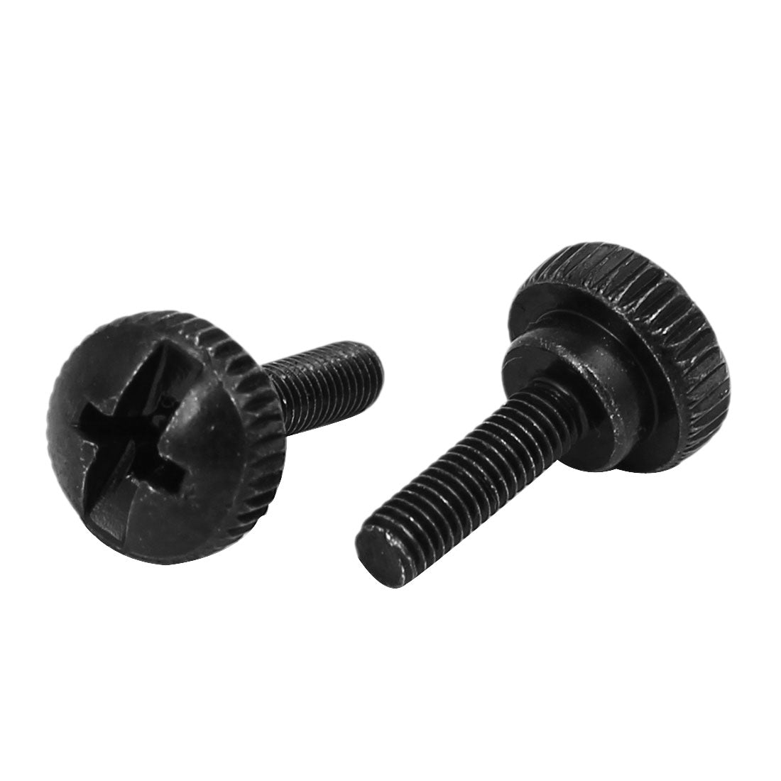 uxcell Uxcell M3 x 10mm Knurled Phillips Head Thumb Screw Black 40pcs for Computer PC Case