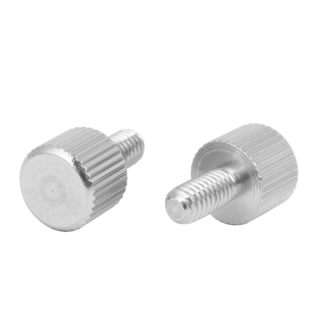 uxcell Uxcell Computer PC Case Stainless Steel Flat Head Knurled Thumb Screw M4 x 8mm 5pcs