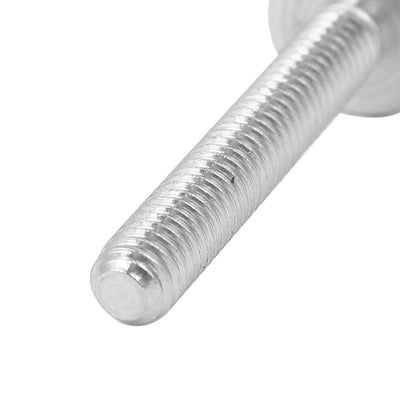 Harfington Uxcell Computer PC Case Stainless Steel Flat Head Knurled Thumb Screw M4 x 25mm 8pcs