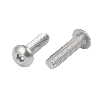 Harfington Uxcell M6x18mm 316 Stainless Steel Button Head Hex Socket Cap Screw Bolt Fastener 10pcs