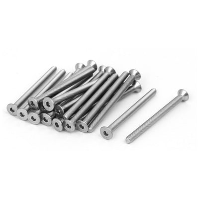 Harfington Uxcell DIN7991 M3x40mm 316 Stainless Steel Flat Head Hex Socket Cap Screw Bolt 20pcs