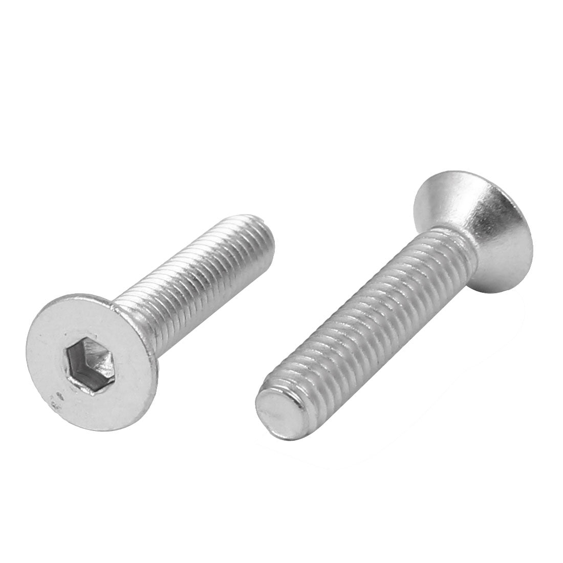 uxcell Uxcell M4x20mm 316 Stainless Steel Flat Head Hex Socket Cap Screw Bolt Fastener 20pcs