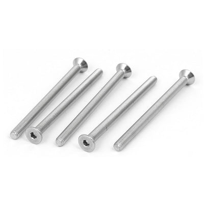 Harfington Uxcell 5Stk M4x60mm 316 Edelstahl Flatte Kopf Hexon Steckdose Schraube Bohrer Fastener de