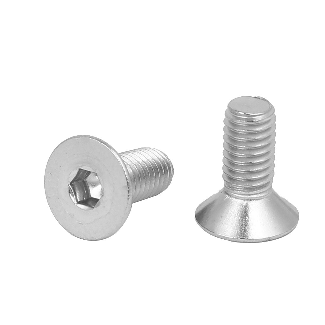 uxcell Uxcell M5x12mm 316 Stainless Steel Countersunk Flat Head Hex Socket Cap Screw 10pcs