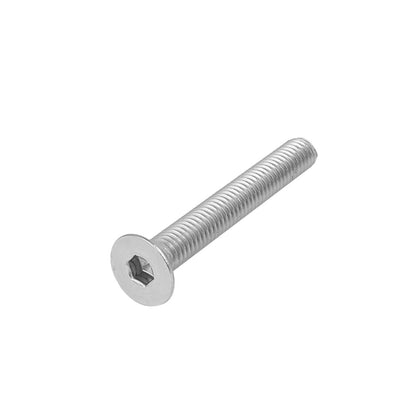 Harfington Uxcell M6x45mm 316 Stainless Steel Countersunk Flat Head Hex Socket Cap Screw Bolt 5pcs