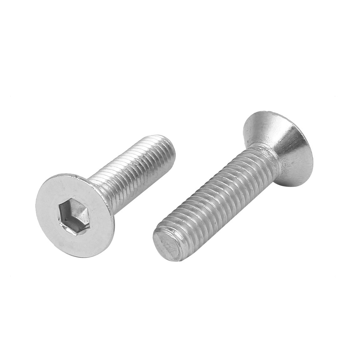 uxcell Uxcell 5Stk M6x25mm 316 Edelstahl Senkkopf Flachkopf Innensechskant Kappe Schrauben DE de