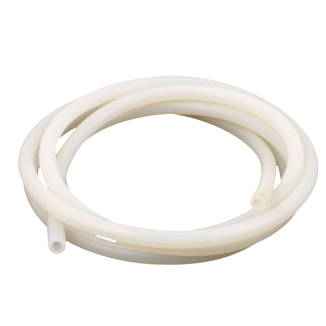 uxcell Uxcell 5mm x 9mm Silicone Translucent Tube Water Air Pump Hose Pipe 2 Meter 6.5Ft Long